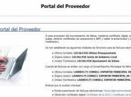 Un nou portal de proveïdors a la web de l’Ajuntament de Xàtiva