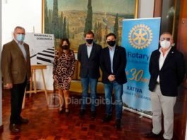 Rotary Club Xàtiva entrega cien mamparas de protección a instituciones de la ciudad