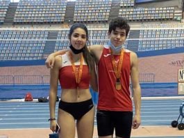 Pau González, del Club Atletisme Xàtiva Campió Autonòmic Sub 18 de la Comunitat Valenciana en Heptatlhón