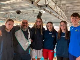 Andrea Soriano, aconseguís tres medalles en el Campionat Autonòmic de Natació Infantil