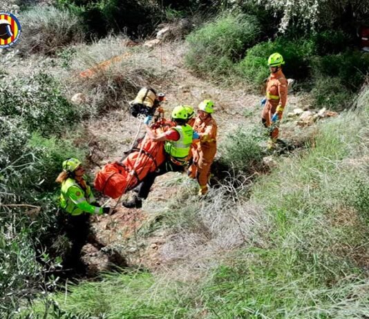 Rescaten en helicòpter a un senderista a Xàtiva