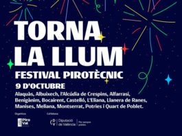 L’Alcúdia de Crespins acollirà un gran castell de focs artificials per a celebrar el 9 d’Octubre