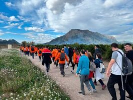 ASPROMIVISE mostra la diversitat en la ruta senderista del Genovés