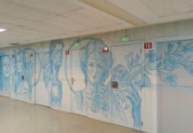 L’Hospital de Xàtiva humanitza l’assistència amb un mural artístic a la sala de radiologia