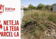 Atenció propietaris: Xàtiva intensifica la crida a desbrossar solars per a evitar incendis