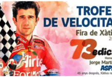 La Carrera de Motos de Xàtiva retrà homenatge a Jorge Martínez “Aspar” en la seua 73a edició