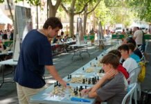 Sergi, Álex i Hugo aconsegueixen taules contra el GM Jaime Santos Latasa a la III Gran Simultània de Xàtiva