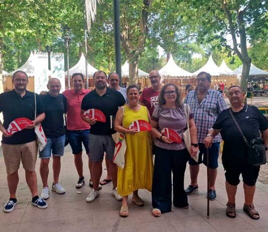 Nahuel Gonzalez, diputat valencià a Madrid, visita la Fira de Xàtiva