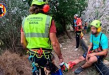 Rescat amb èxit un senderista ferit al peu a la zona de Penya Roja de Xàtiva