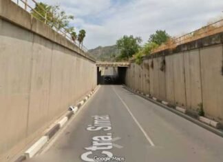 El pas soterrat de la carretera de Simat a Xàtiva, tancat aquest dijous al matí per obres